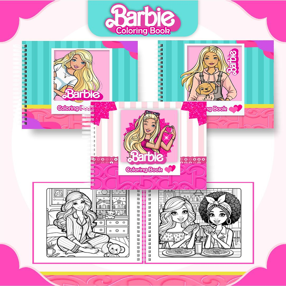 Arquivo Livro de Colorir Barbie - Pamella 1
