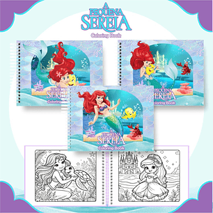 Arquivo Livro de Colorir A pequena sereia - Pamella