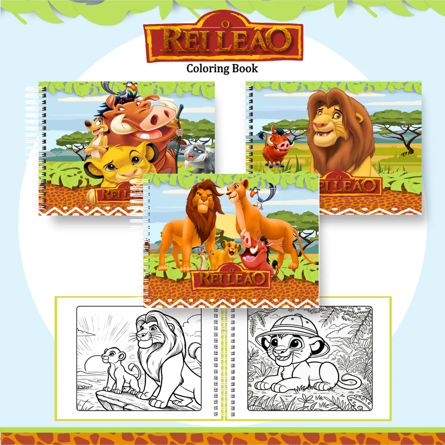 Arquivo Livro de Colorir Rei leão - Pamella 1