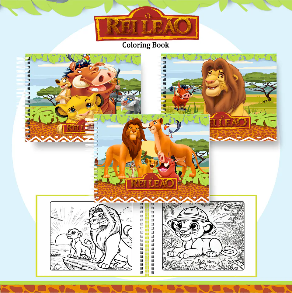 Arquivo Livro de Colorir Rei leão - Pamella 1