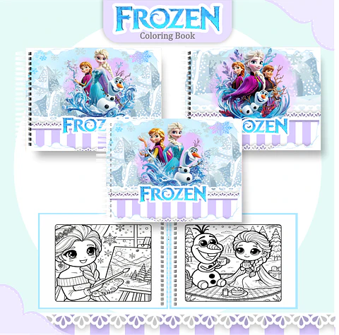 Arquivo Livro de Colorir Frozen - Pamella