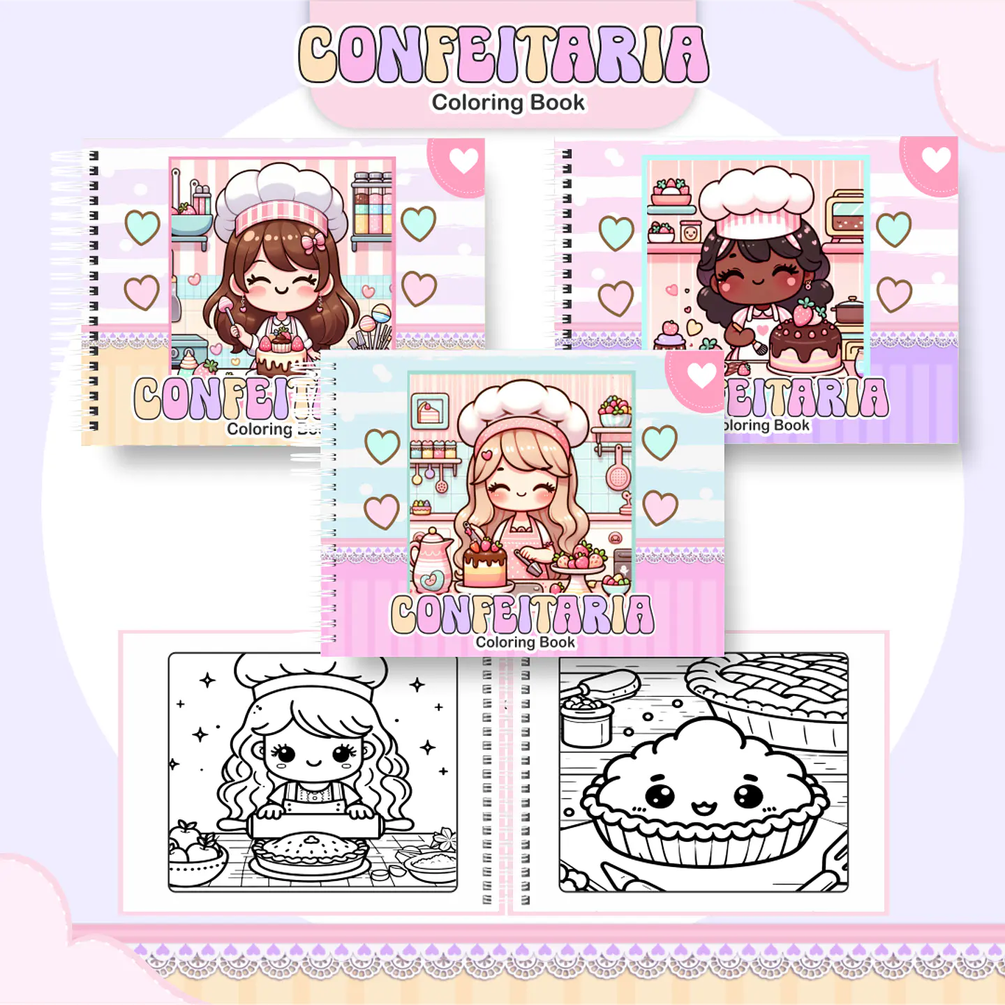 Arquivo Livro de Colorir Confeitaria - Pamella 1