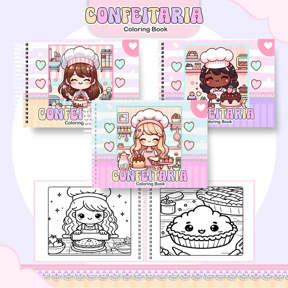 Arquivo Livro de Colorir Confeitaria - Pamella 1