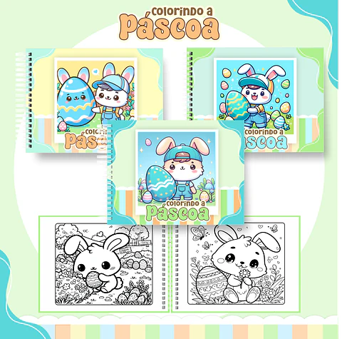 Arquivo Livro de Colorir Páscoa - Pamella
