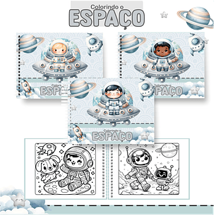 Arquivo Livro de Colorir Astronauta  - Pamella