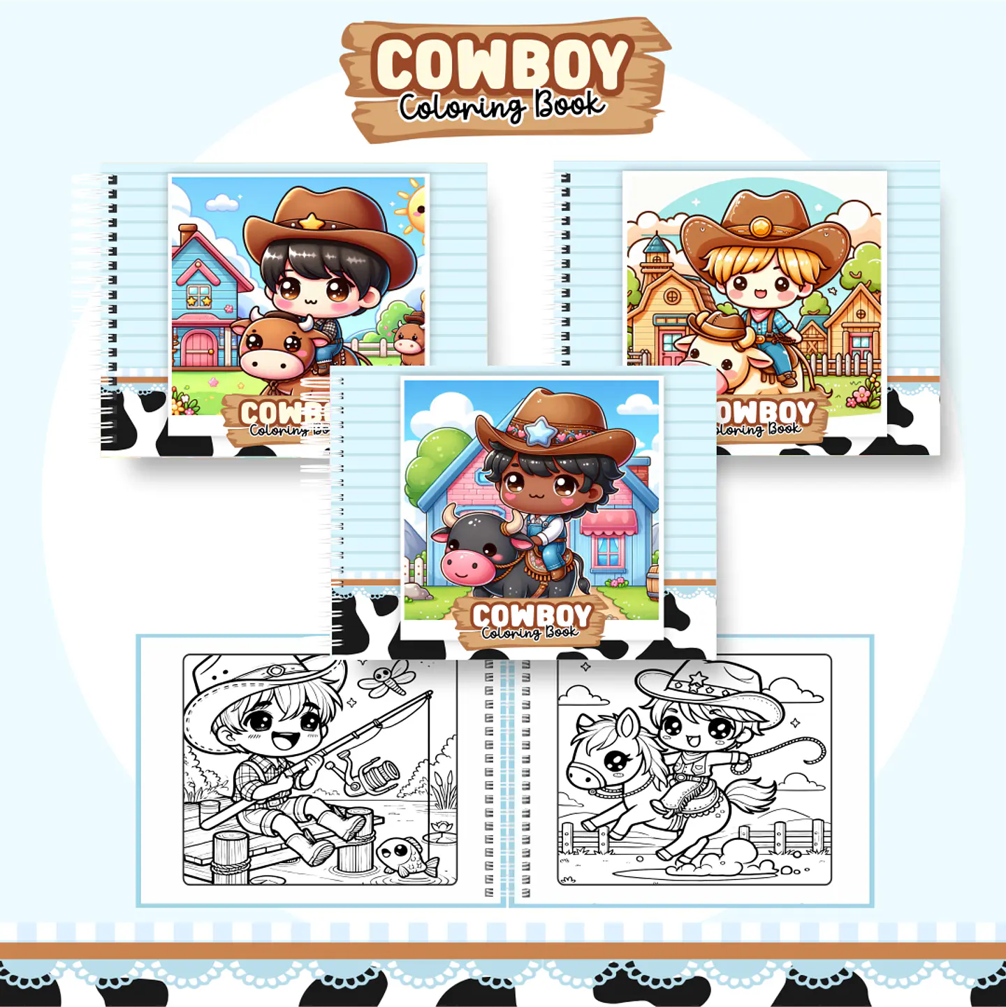 Arquivo Livro de Colorir Cowboy - Pamella 1