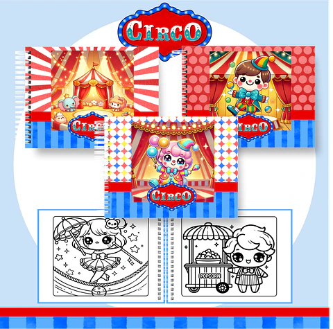 Arquivo Livro de Colorir circo - Pamella