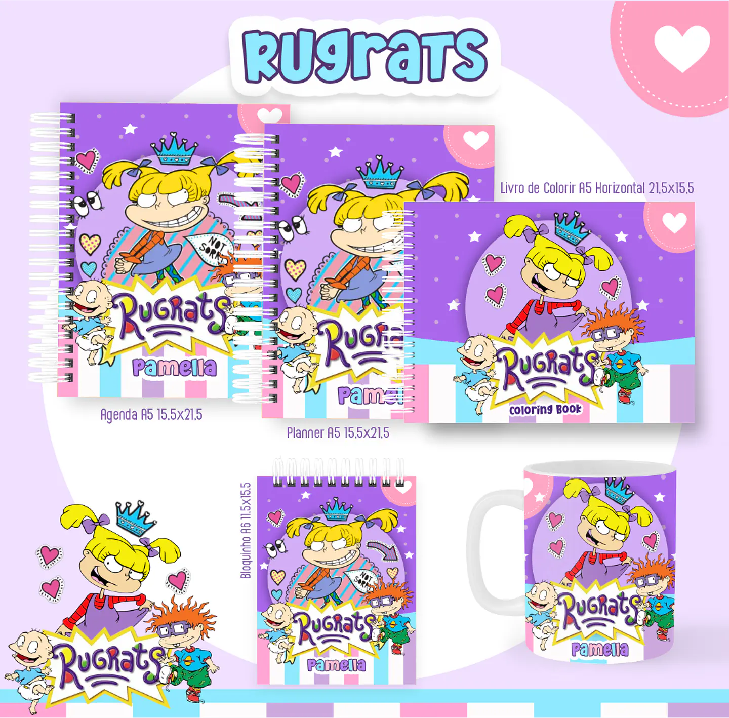 Arquivo pack nostalgia + livro de colorir - PAMELLA 19