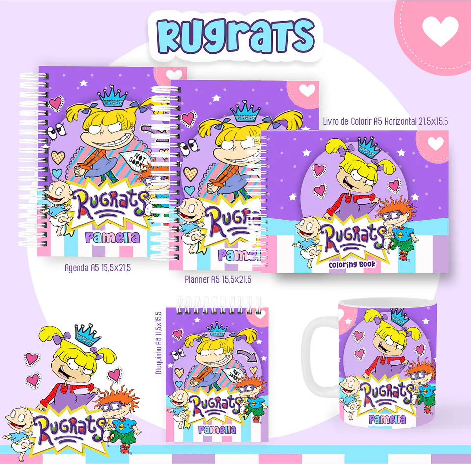 Arquivo pack nostalgia + livro de colorir - PAMELLA 19