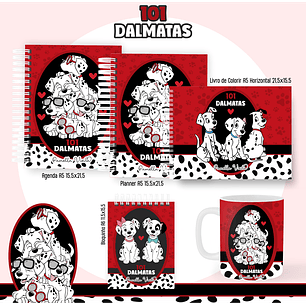 Arquivo encadernação 101 dalmatas + livro de colorir - PAMELLA
