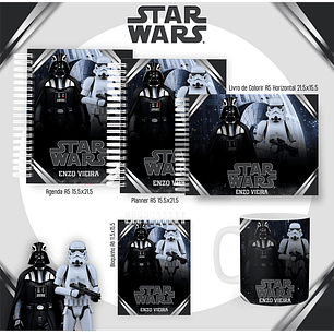 Arquivo encadernação star wars + livro de colorir - PAMELLA