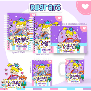 Arquivo encadernação Rugrats + livro de colorir - PAMELLA