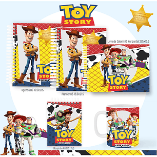 Arquivo encadernação Toy story + livro de colorir - PAMELLA