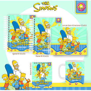 Arquivo encadernação os simpsons + livro de colorir - PAMELLA