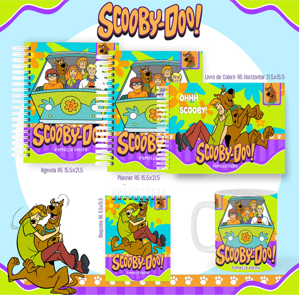 Arquivo encadernação scooby-doo + livro de colorir - PAMELLA 1