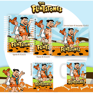 Arquivo encadernação The flintstones + livro de colorir - PAMELLA