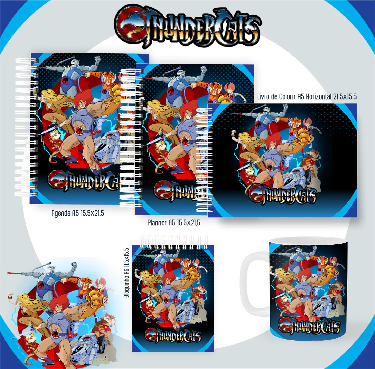 Arquivo encadernação Thundercats + livro de colorir - PAMELLA 1