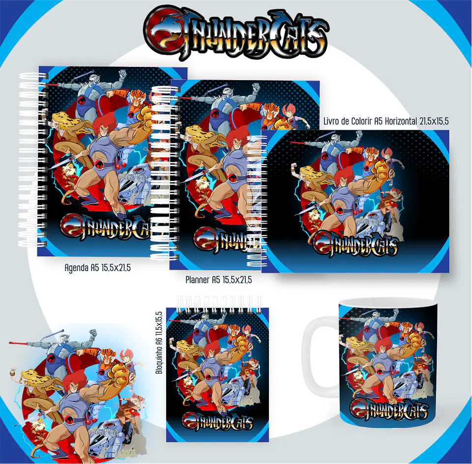 Arquivo encadernação Thundercats + livro de colorir - PAMELLA 1