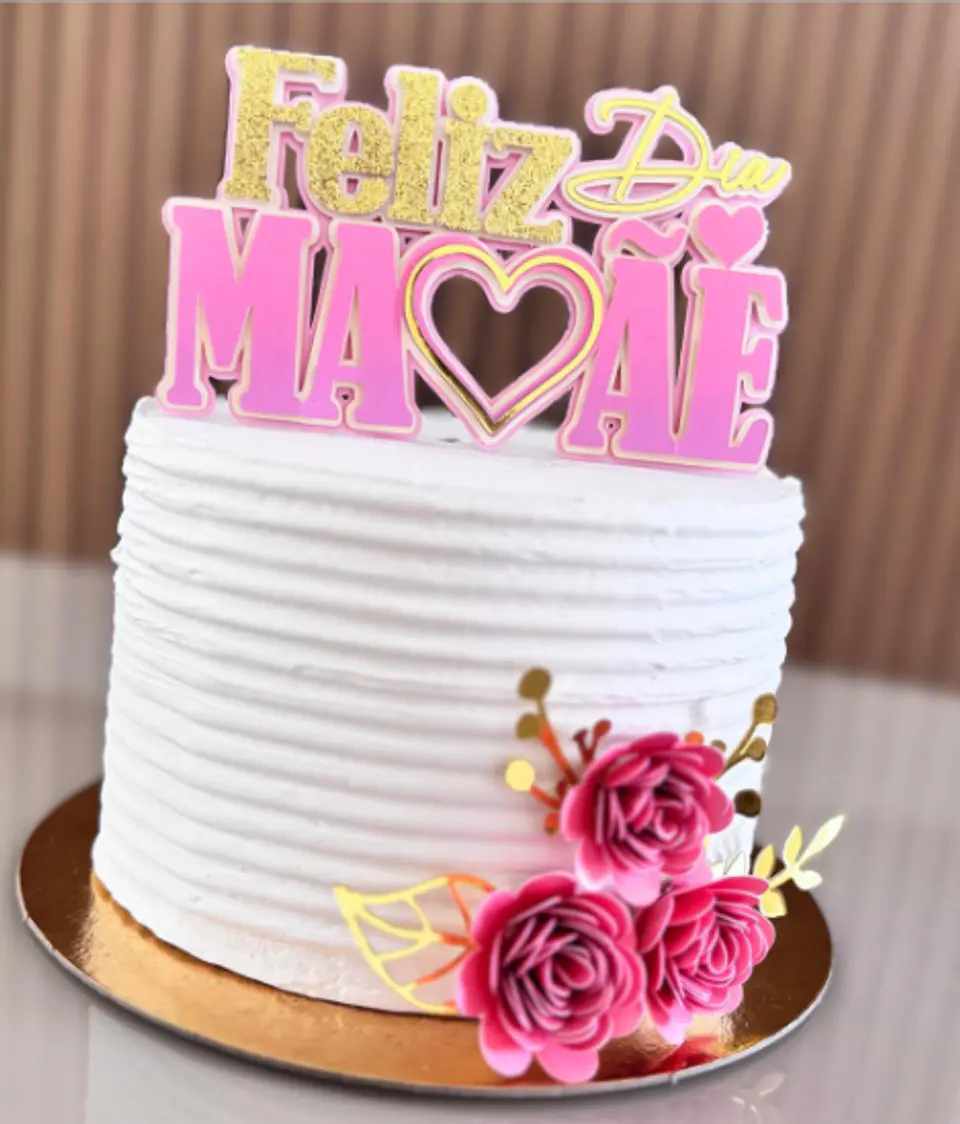 Arquivo topo de bolo dia das mães - FELIZ DIA MAMÃE 1