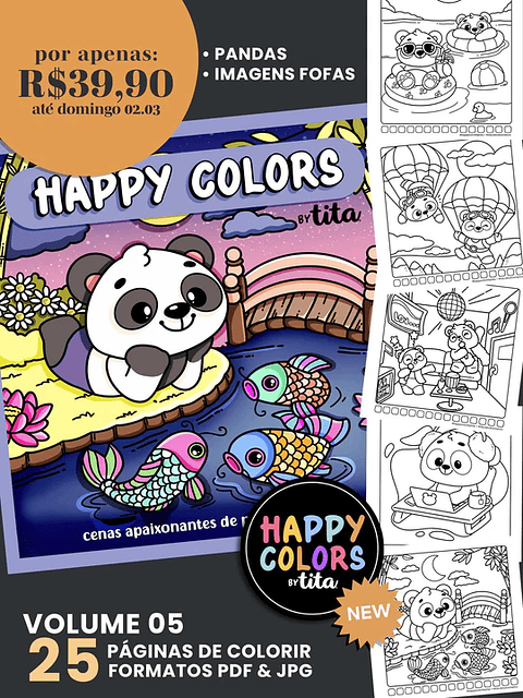 Arquivo Happy Colors VOLUME 5 PANDINHA  - TITA
