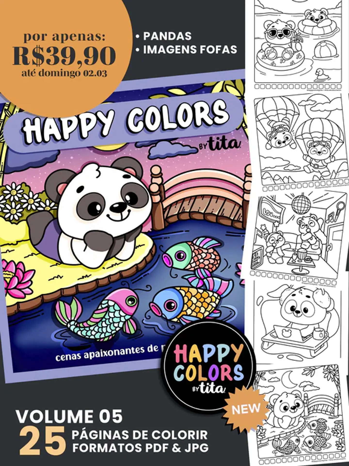 Arquivo Happy Colors VOLUME 5 PANDINHA 1