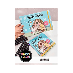 Arquivo Happy Colors Livro de Colorir - VOL 1 e 2 - TITA
