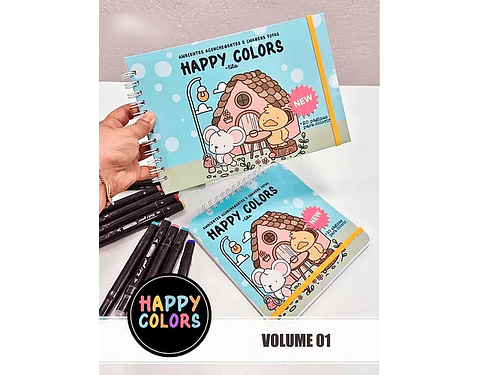 Arquivo Happy Colors Livro de Colorir - VOL 1 e 2 - TITA