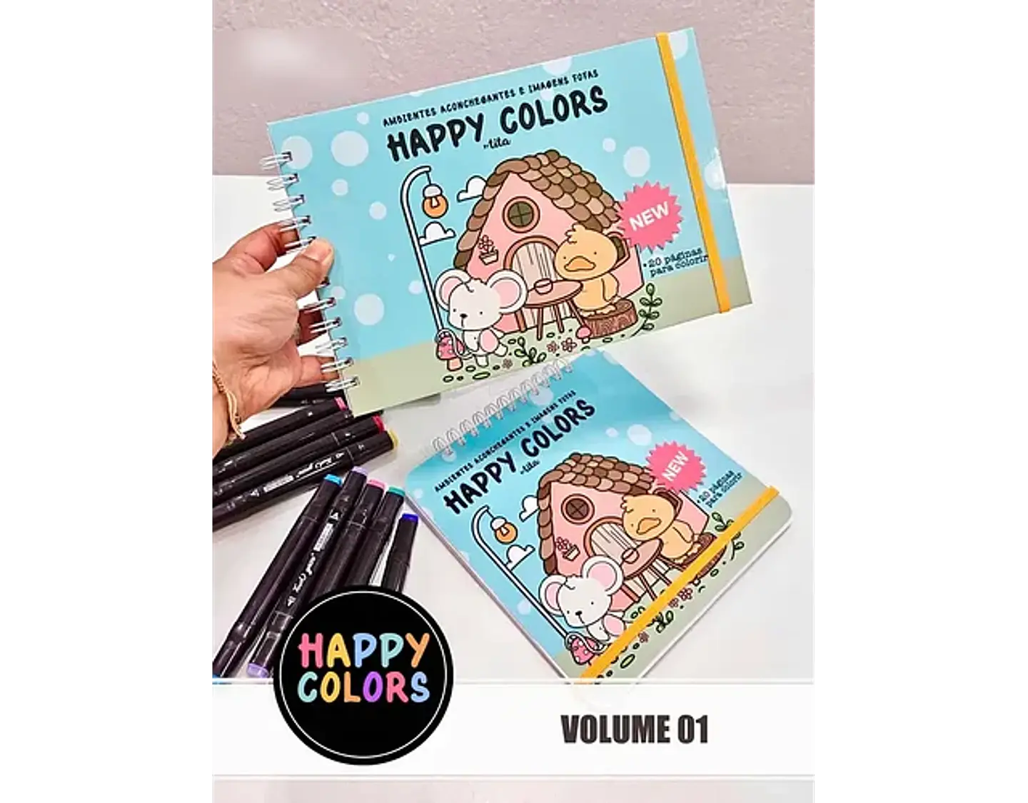 Arquivo Happy Colors Livro de Colorir - VOL 1 e 2 1