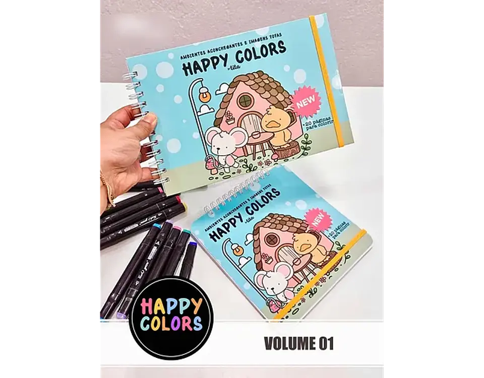 Arquivo Happy Colors Livro de Colorir - VOL 1 e 2 1