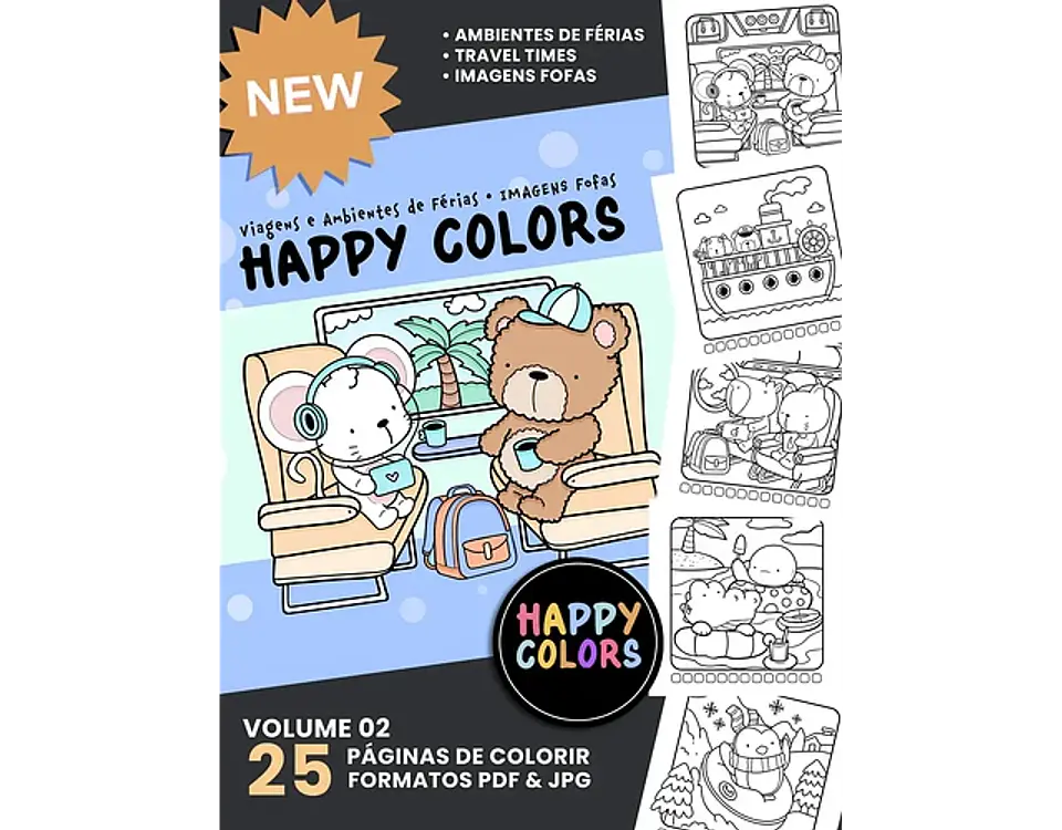 Arquivo Happy Colors Livro de Colorir - VOL 1 e 2 2