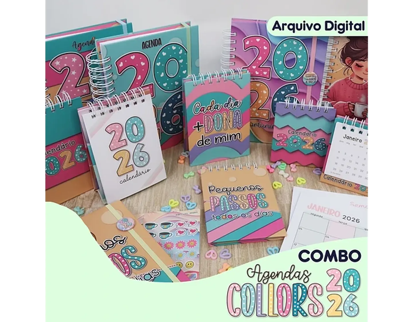 Arquivo combo agendas colors 2026 - MIMOS PERSONALIZADOS 1