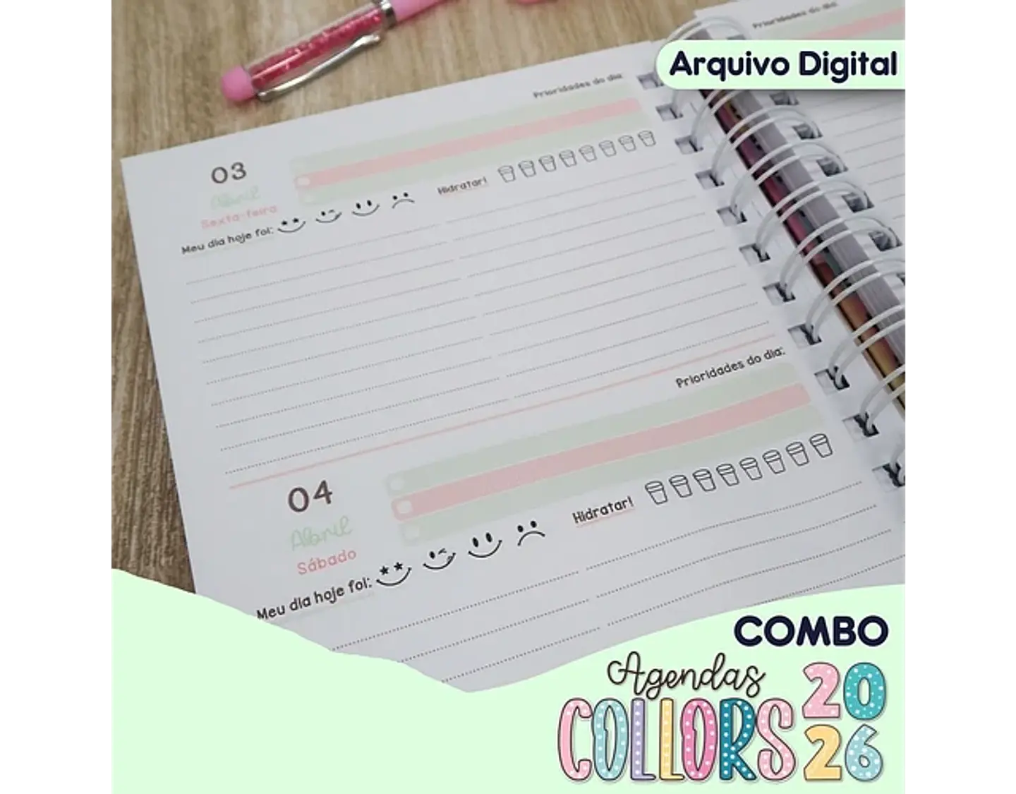 Arquivo combo agendas colors 2026 - MIMOS PERSONALIZADOS 5