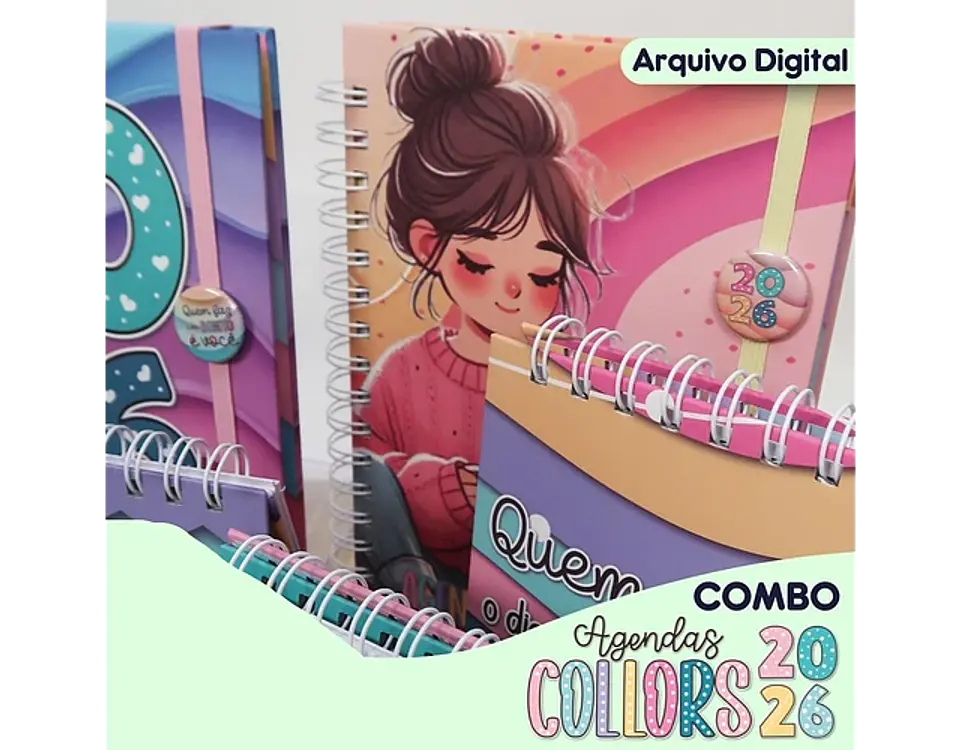 Arquivo combo agendas colors 2026 - MIMOS PERSONALIZADOS 2