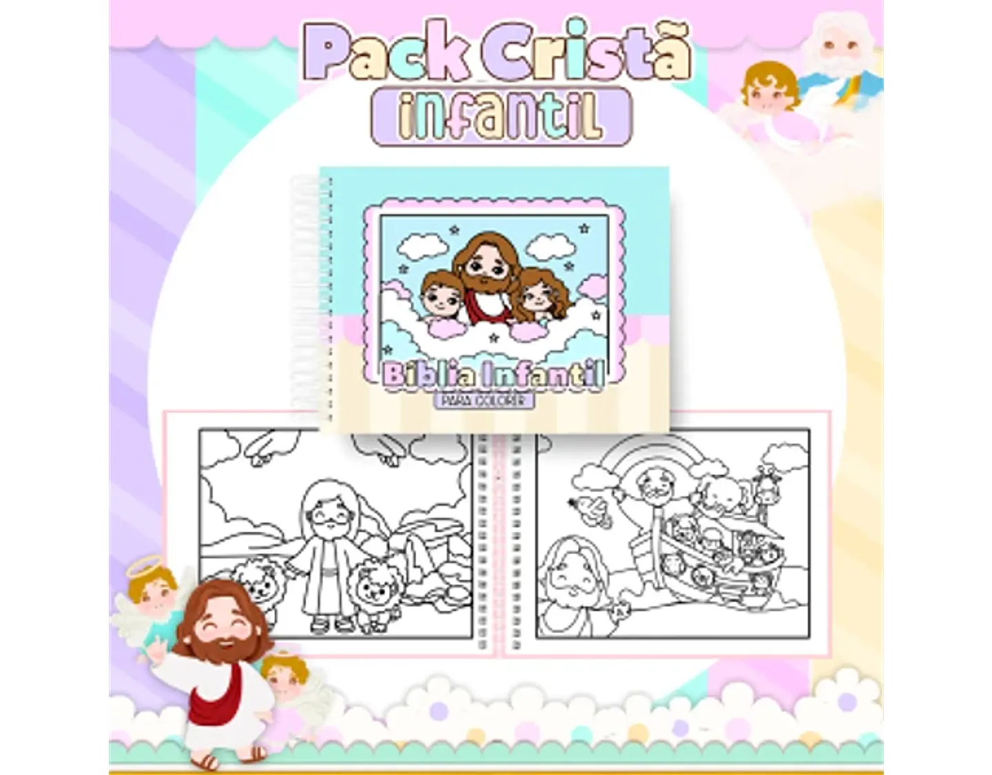 Arquivo encadernação pack cristão infantil - PAMELLA 3