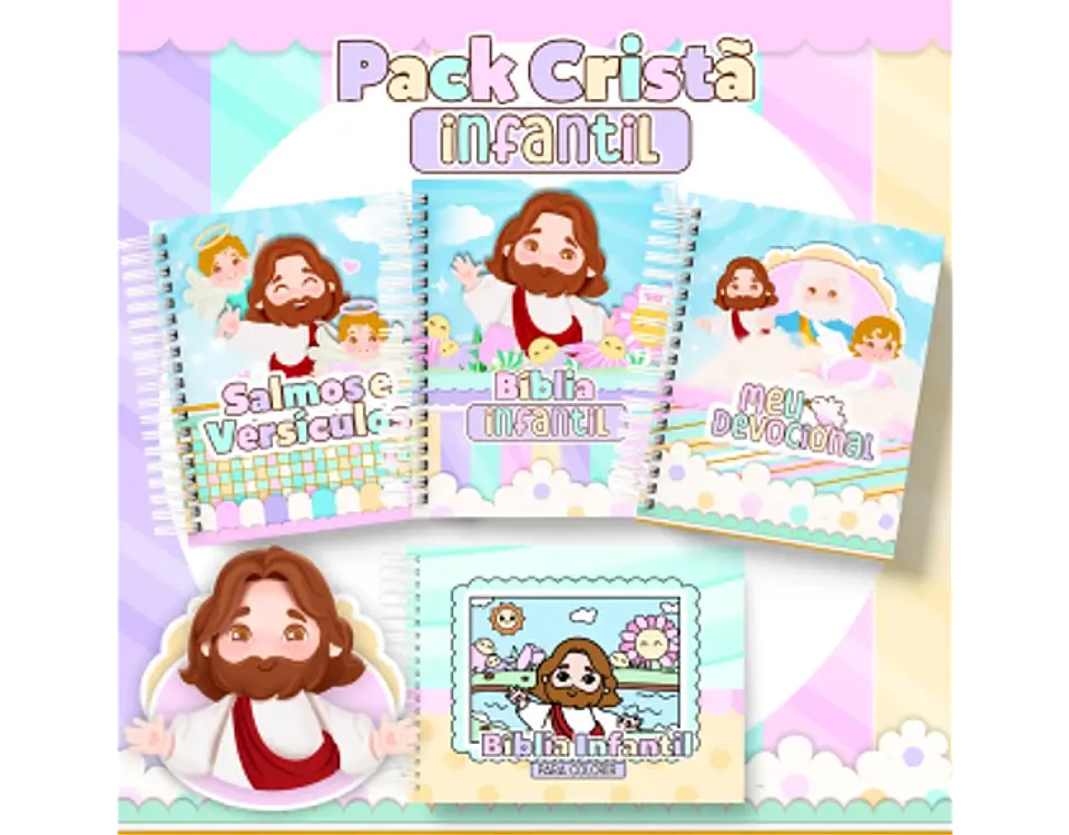 Arquivo encadernação pack cristão infantil - PAMELLA 4