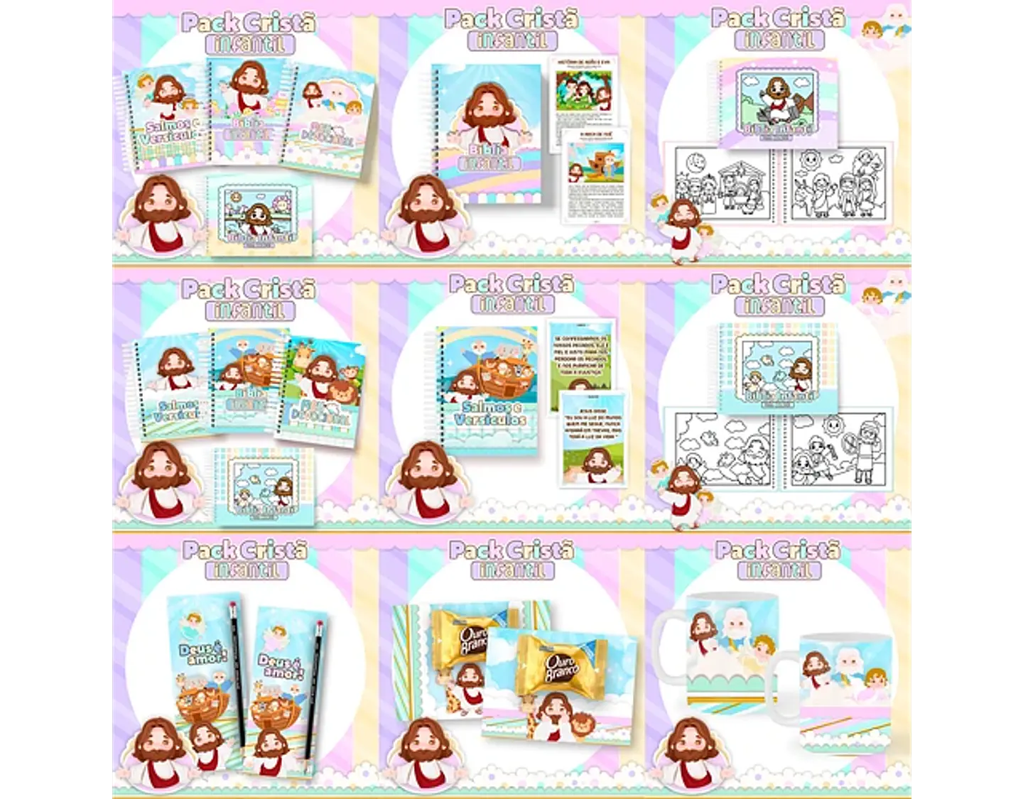 Arquivo encadernação pack cristão infantil - PAMELLA 1