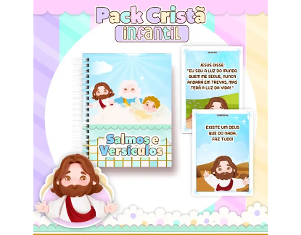 Arquivo encadernação pack cristão infantil - PAMELLA 5