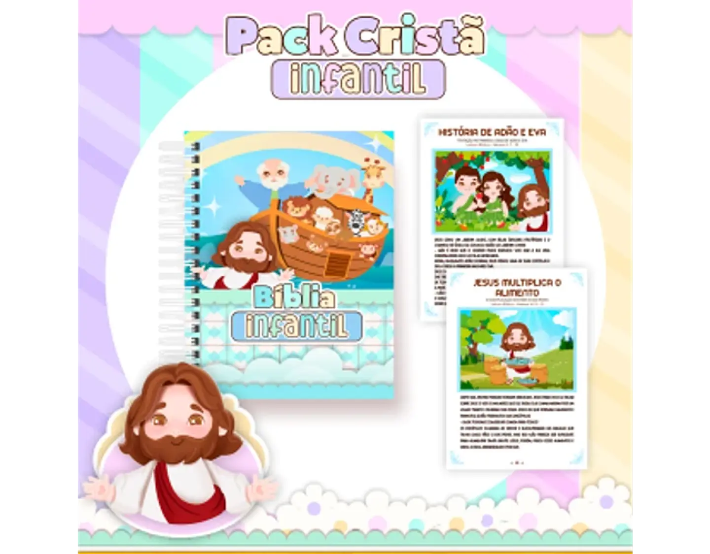 Arquivo encadernação pack cristão infantil - PAMELLA 6