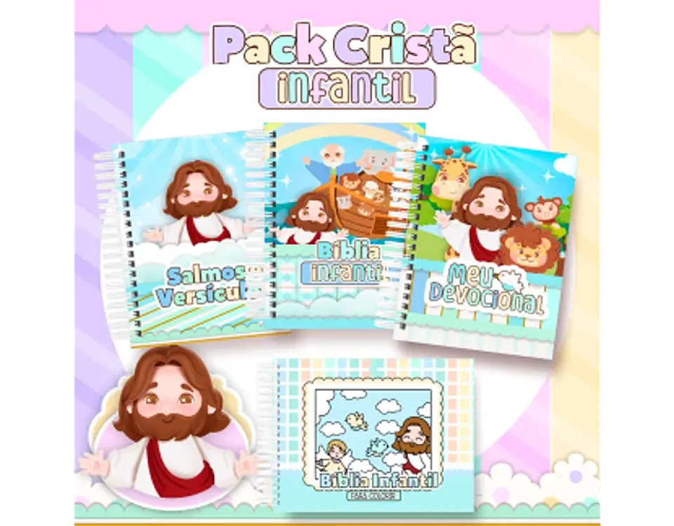 Arquivo encadernação pack cristão infantil - PAMELLA 8