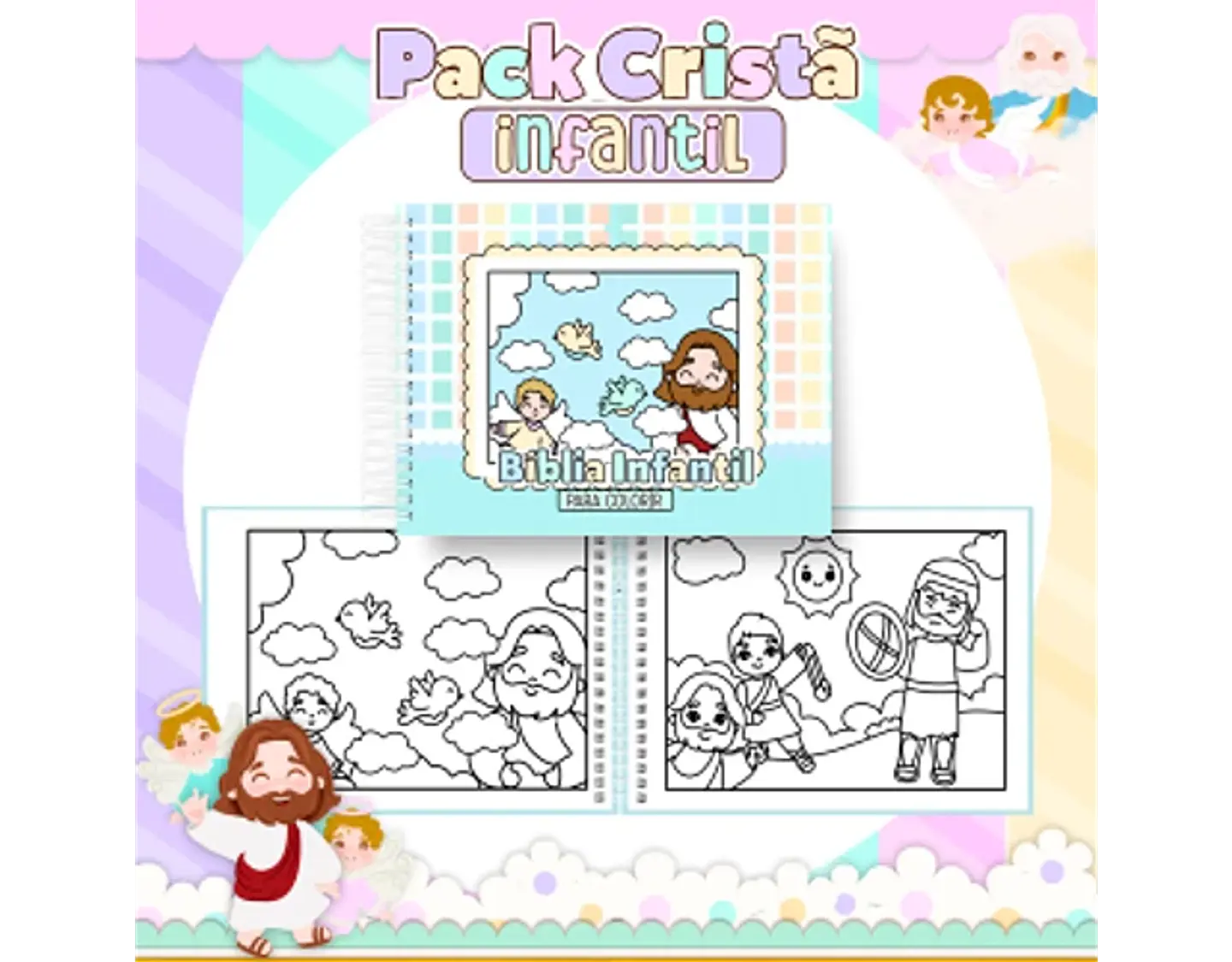 Arquivo encadernação pack cristão infantil - PAMELLA 9