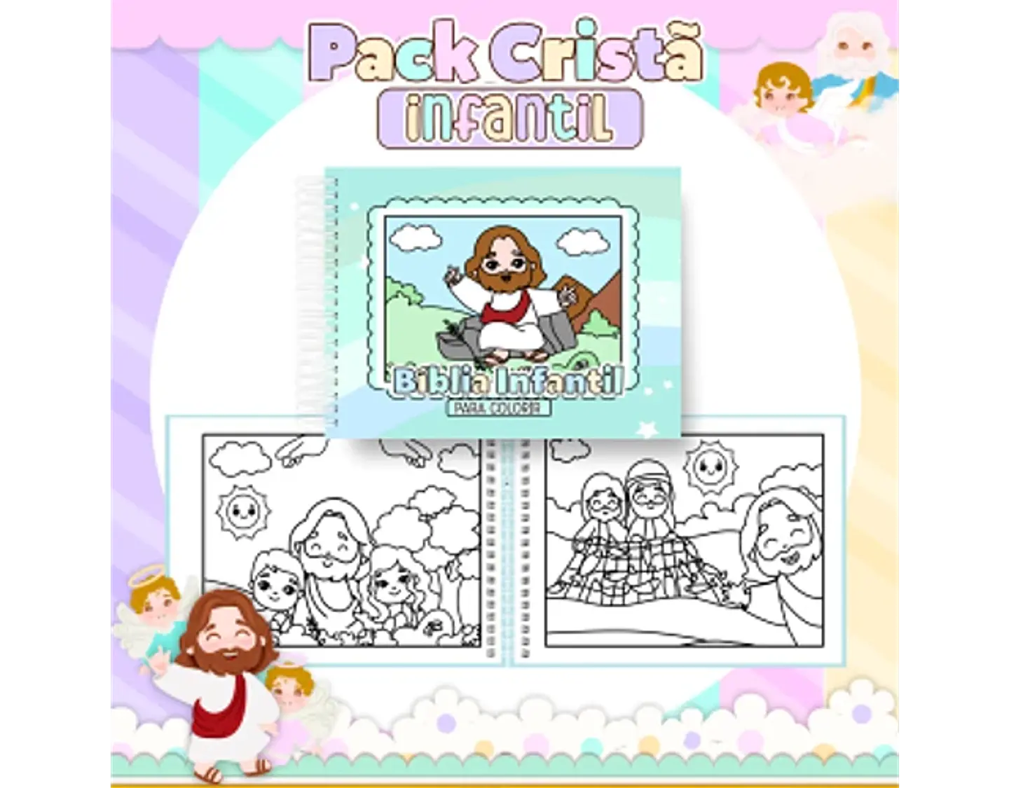 Arquivo encadernação pack cristão infantil - PAMELLA 10