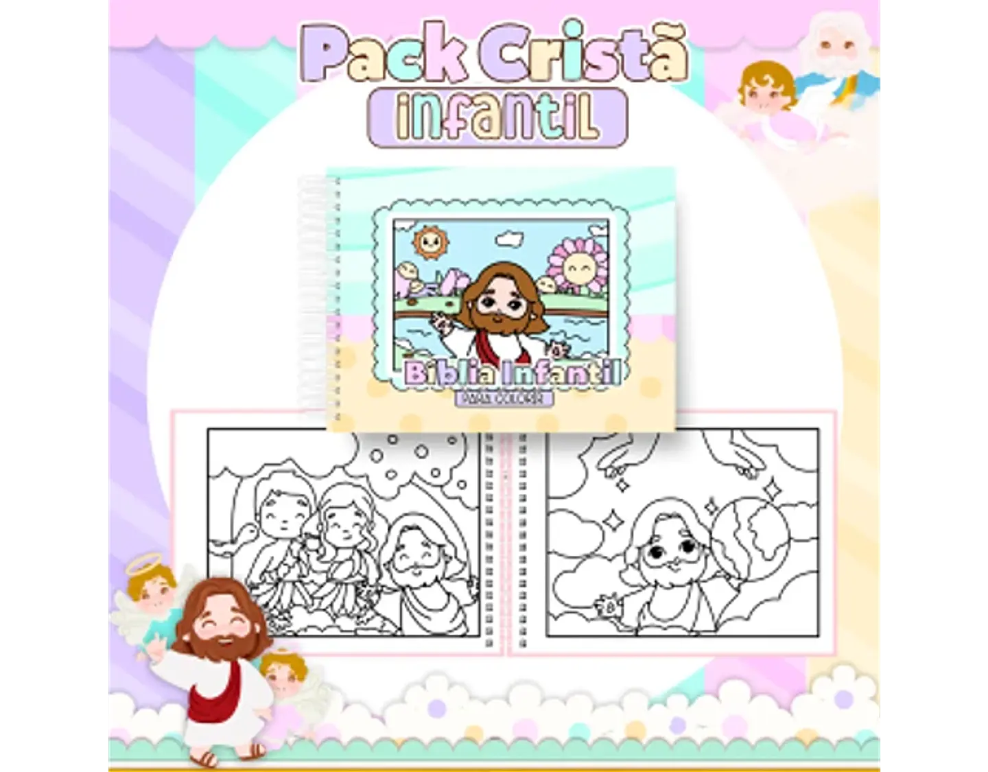 Arquivo encadernação pack cristão infantil - PAMELLA 11