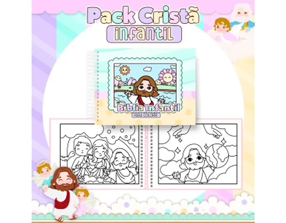 Arquivo encadernação pack cristão infantil - PAMELLA 11
