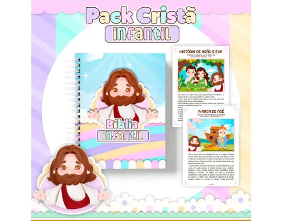 Arquivo encadernação pack cristão infantil - PAMELLA 13