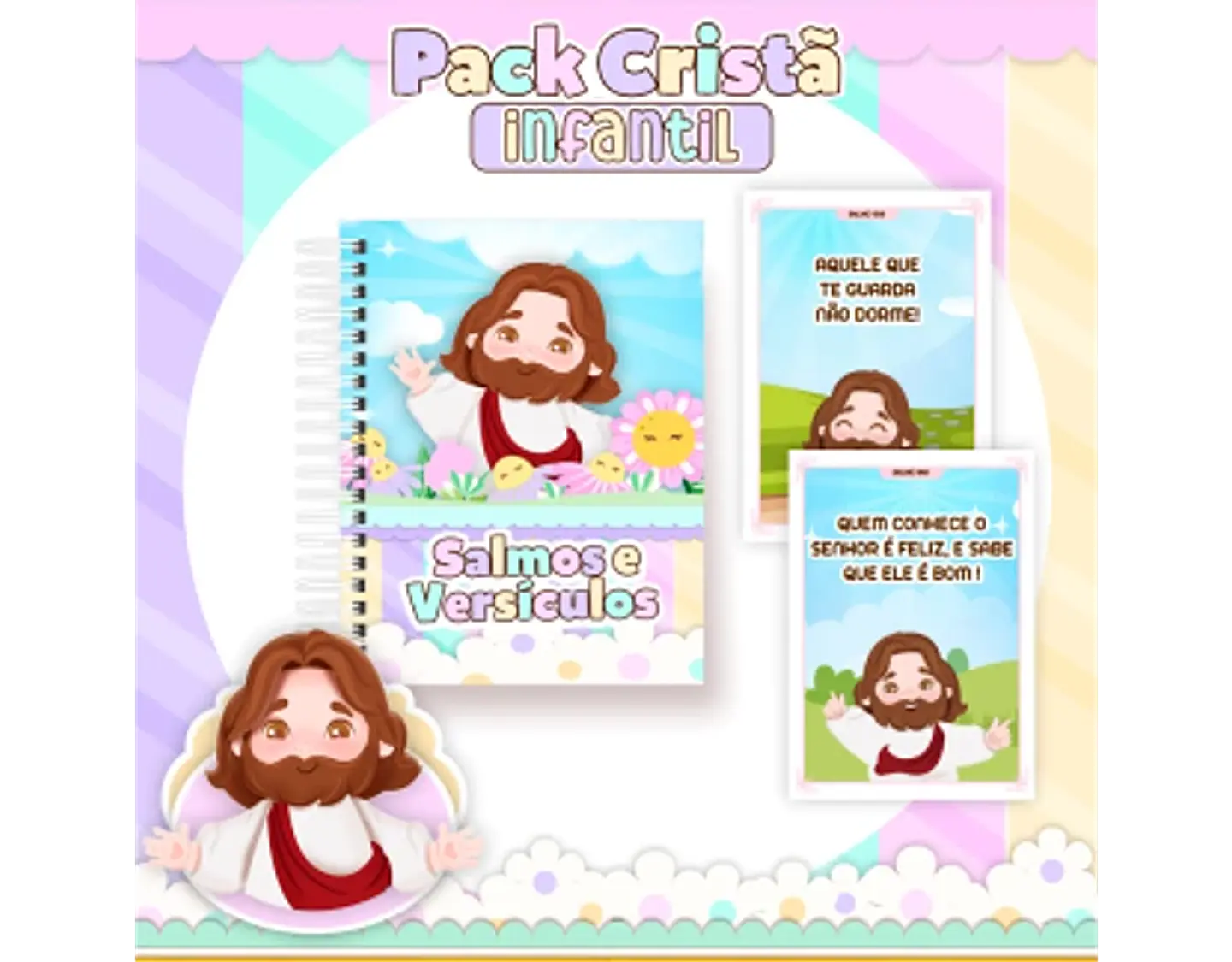 Arquivo encadernação pack cristão infantil - PAMELLA 14
