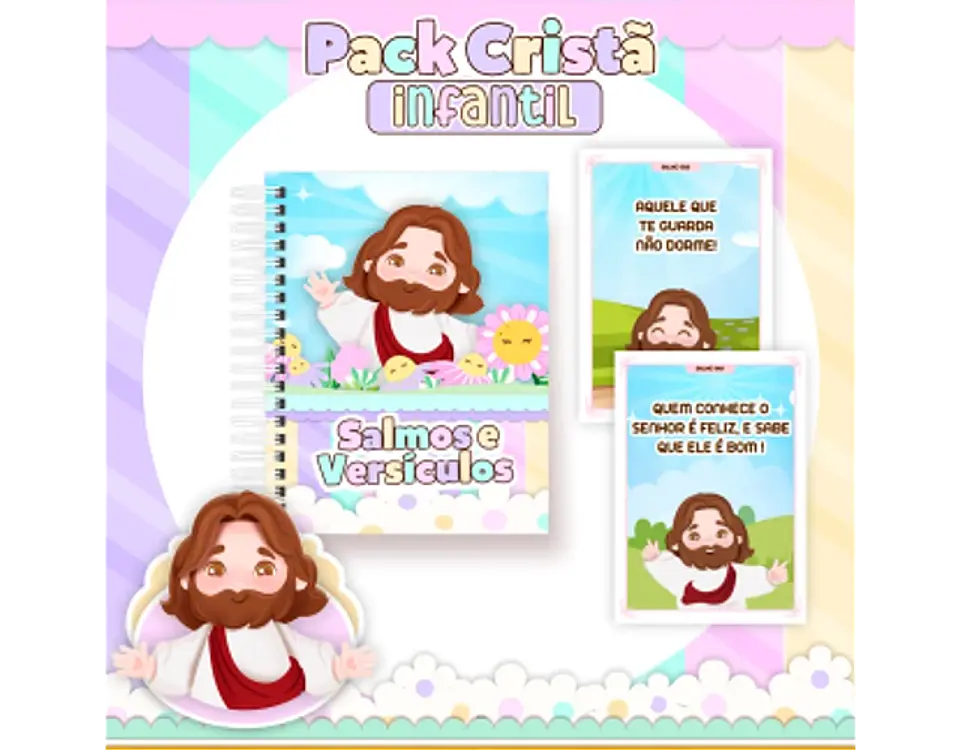 Arquivo encadernação pack cristão infantil - PAMELLA 14