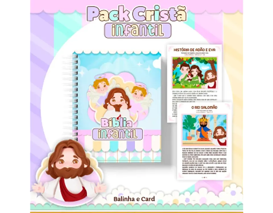Arquivo encadernação pack cristão infantil - PAMELLA 16