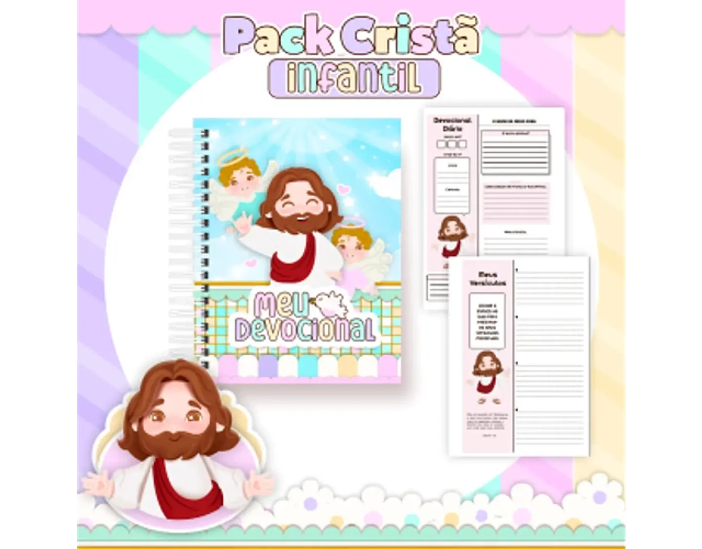 Arquivo encadernação pack cristão infantil - PAMELLA 20