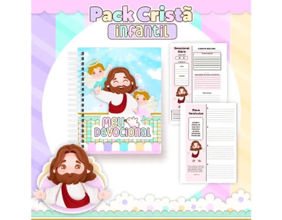 Arquivo encadernação pack cristão infantil - PAMELLA 20