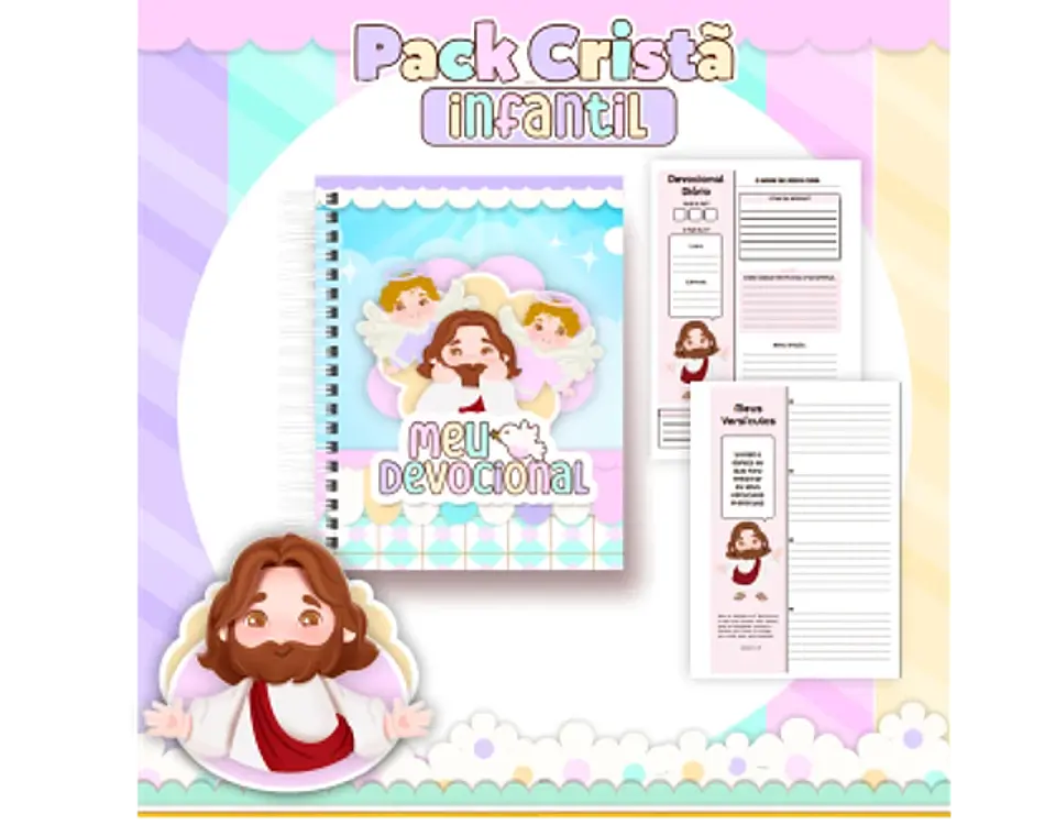 Arquivo encadernação pack cristão infantil - PAMELLA 21